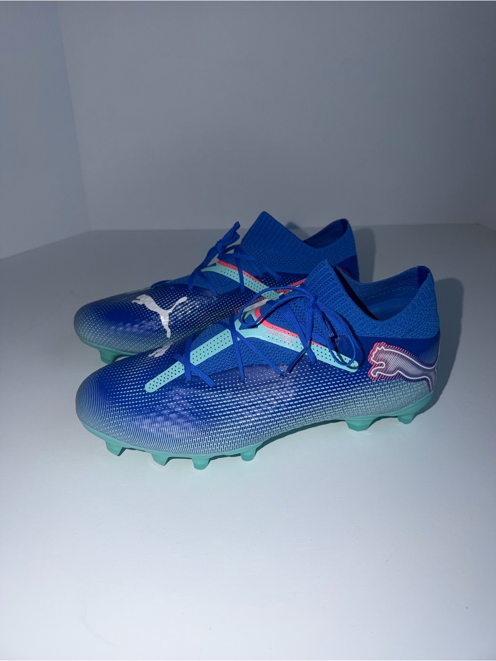 PUMA Future Pro 7 FG/AG Blue/White Mens Size 7 107924-01